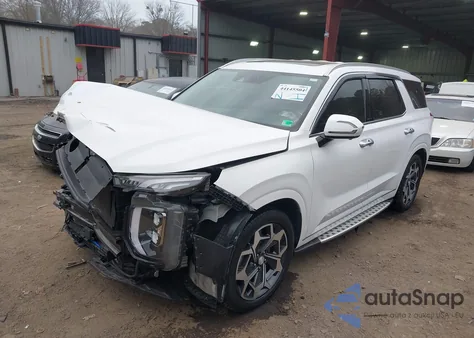 2022 Hyundai Palisade Calligraphy z USA, uszkodzony, nr VIN KM8R7DHEXNU365212